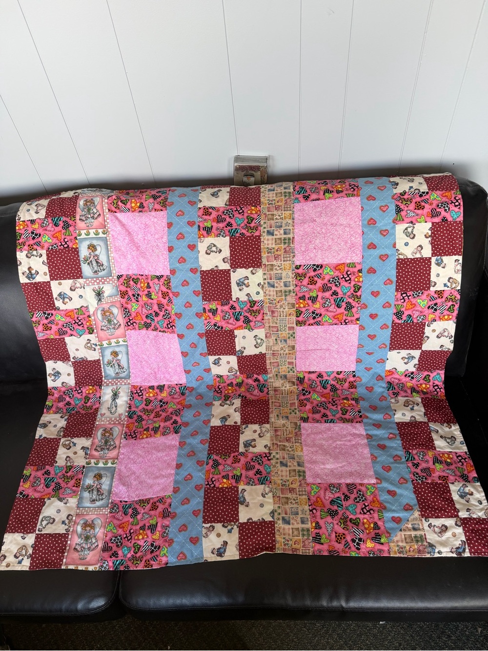 Handmade Patchwork Baby Blanket Quilt